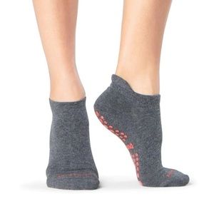 Pure Barre Charcoal/Red Sock SMALL